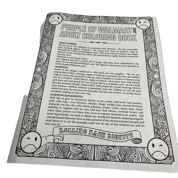 People of Walmart Adult Coloring Book: Rolling Back Dignity - Picture 6 of 6